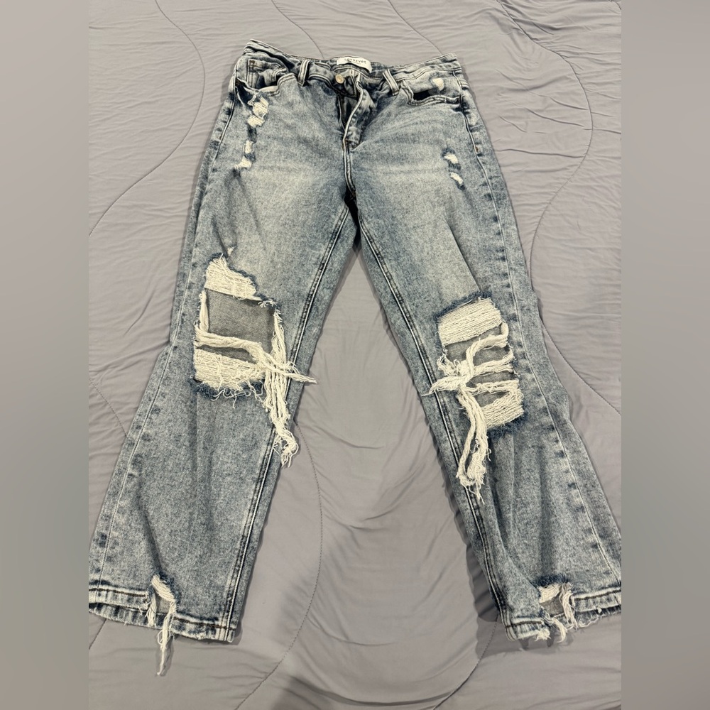 Lovervet Distressed High-Rise Women's Jeans
